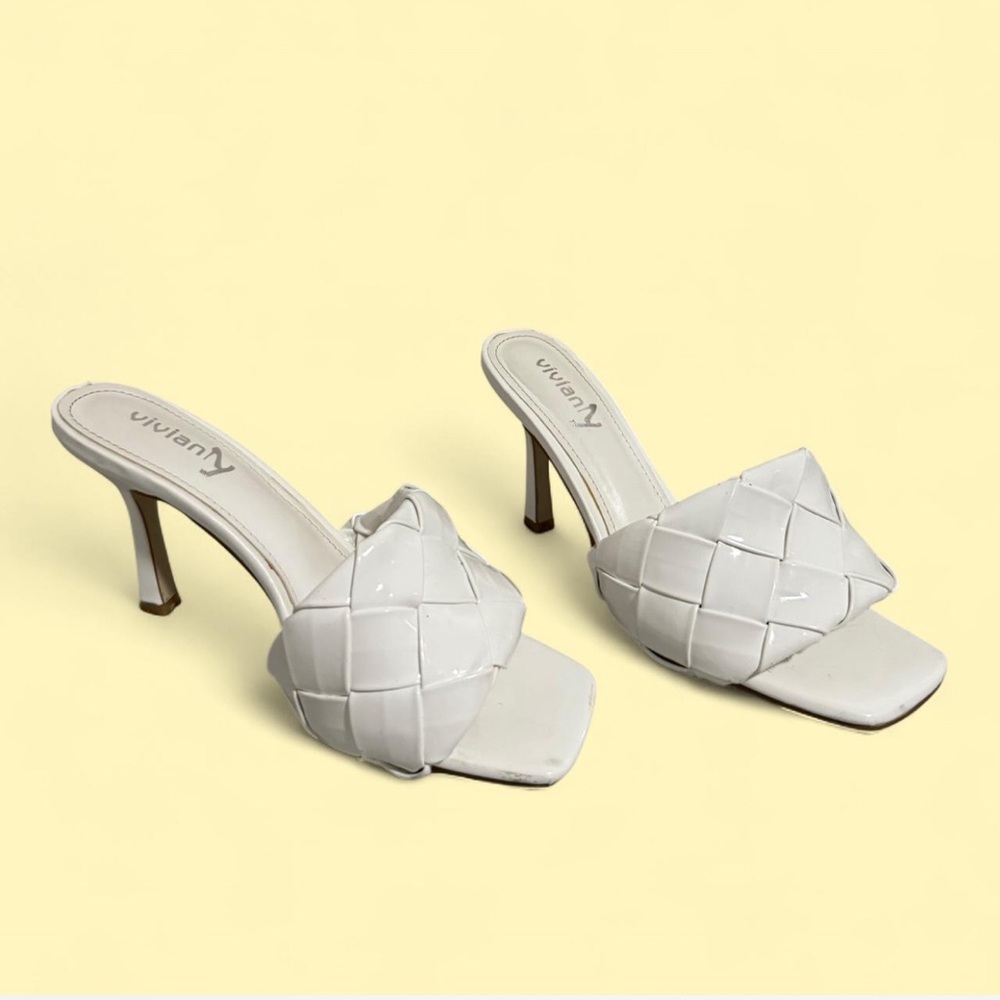 White Women's Heeled Sandals